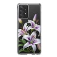 thumbnail image 1 of MUNDAZE Samsung Galaxy A53 White Lavender Lily Purple Lilies Flowers Floral Shockproof Clear Hybrid Protective Phone Case Cover, 1 of 5