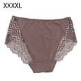 thumbnail image 2 of Minnieouse Mujeres Encaje Ropa interior sin costuras Calzoncillos transpirables de cintura media para niñas Dama Ropa interior café 4XL Minnieouse AP001139-03B, 2 of 6