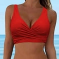 thumbnail image 3 of New & Trending NMMUED Bikini Top, Push Up Bikini Top, Padded Bikini Top, Full Coverage Bikini Top, Bathing Suit Tops for Women, Red L, 3 of 4