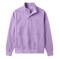 thumbnail image 7 of Xdegoge Mens Henley Shirts Long Sleeve Button Down Mock Neck Pullover Sweatshirts Casual Slim Fit Athletic Activewear Tops for Fall Winter Classic Basic Loungewear, 7 of 7
