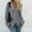 Gray, variant on Olyvenn Slim Fit Casual Fashion Women Solid Color Long Sleeve Pullover V-Neck Wrap Tunic Short Sweaters for Women Fashion Ladies Sweaters Tops Female Leisure Gray L