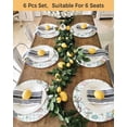 thumbnail image 4 of 13 Inch Round Placemats Set of 4, Easter Non Slip Heat Insulation PP Table Mats, Spring Rabbit Colorful Eggs Tree Blue White Plaid Washable Place Mats for Kitchen Dining Party Table Decor, 4 of 7