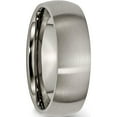 thumbnail image 4 of Titanium Brushed 7mm Half Round Band (Size 6.5) Made In China tb158-6.5, 4 of 5