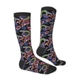 thumbnail image 4 of Lsque Snake And Flower Printed Crew Socks Men's Women's LightWeight Thin Casual Calf Socks ,Knee High Socks,Cotton Socks, 4 of 9