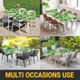 thumbnail image 5 of St. Patrick's Day Table Cloths for 3 Foot Rectangle Tables, Lucky Shamrocks Spring Leaves Retro Plants Patio Waterproof Elastic Fitted Tablecloths, Washable Rectangular Table Cover for Camping, 5 of 8