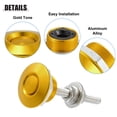 thumbnail image 3 of Unique Bargains 2 Pcs Gold Tone Bumper Quick Release Lock Latch Aluminum Alloy Hood Pin Lock Push Button Bonnet, 3 of 6