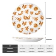 thumbnail image 2 of Sikiie Squirrel Playing Bone China Decorative Plate Personality Ceramic Dinner Plate Crafts Decorative Ceramic Decorative Plate -7in, 2 of 6