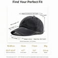 thumbnail image 4 of Women's & Men's 2-Pack Plain Baseball Caps - Solid Color Unisex Dad Hats for Casual Daily Wear, Soft Cotton Adjustable Sports Caps, 4 of 4