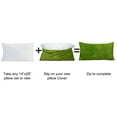 thumbnail image 3 of Home Soft Things Ribbed Flannel Throw Pillow Cover 4pcs - green eyes - 14" x 26", 3 of 4