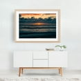 thumbnail image 5 of Imperial Beach Pier Sunset 03 - Imperial Beach California Photography Sunset Ocean Waves Seascape Coastal Nature Scenic Oak Framed Wall Art Print 24 x 36 inches, 5 of 6