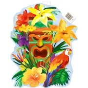 16.5" Paper Cut Out Tiki Tropics Luau Decoration