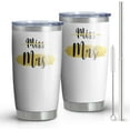 thumbnail image 2 of Miss to Mrs Tumbler Gift for Bride,Double Wall Stainless Steel Vacuum Insulated Water Botter Cups- Gifts for Bridal Shower,Bachelor Party,Bachelorette,Engagement,Wedding (20 oz, miss to mrs), 2 of 5