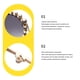 thumbnail image 5 of Qarigey Gafas de sol con montura de PC y perlas, clásicas para cualquier ocasión, gafas de sol redondas, protección , accesorio de moda, Type2 NO2, 5 of 6