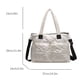 thumbnail image 5 of Bolso Mano Acolchado Gran Capacidad Informal A La para Mujer Bolso Hombro 8020 Color Blanco Roto, 5 of 9