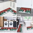 thumbnail image 3 of Snowman Merry Christmas Kitchen Rugs Set Of 2 Non Slip Kitchen Floor Rug and Mat Cushioned Kitchen Runner Rug Standing Area Mat Carpets for Farmhouse Decor 17"x47"+17"x30" Black Edging, 3 of 7