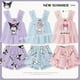 thumbnail image 5 of Ropa de casa bonita para niñas, chaleco, pantalones cortos con tirantes, traje de pijama, ropa de descanso de Hello Kitty, camisola, conjunto de pijama 2 unids/set Sanrio Cinnamoroll, 5 of 5