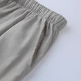 thumbnail image 7 of Men's Casual Pants Male Casual Solid Full Length Pants Button Pocket Drawstring Pant Trouser Grey XL, 7 of 7