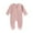 Pink, variant on MuXiKeJi Baby Boys Long Sleeve Zip Up Bodysuit Soft Comfortable Romper Outfit For Daily Wear Indoor Outdoor Activities