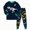 G863-Dark Green, variant on HFHAPW Toddler Boys Girls Pajamas 2 Piece Set Long Sleeve Pullover Top and Pants Print Pjs Sleepwear Fall Winter Pj Clothing Outfit