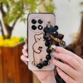 thumbnail image 1 of Lulumi-Phone Case For OnePlus 11/1+11, silicone cute Bear bracelet Cartoon Skin-friendly feel soft case Dirt-resistant phone case Waterproof Simplicity Black pearl pendant protective case, 1 of 9