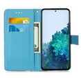 thumbnail image 4 of For Samsung Galaxy S21 Plus 5G Case, Mantto PU Leather Phone Case With Hand Rope Strap Cute Painted Flip Card Wallet Slots Kickstand Case For Samsung Galaxy S21 Plus 5G - Sea Wave, 4 of 8