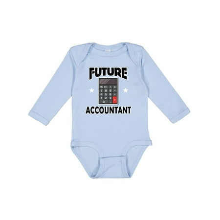 

Inktastic Accounting Future Accountant Baby Outfit Gift Baby Boy or Baby Girl Long Sleeve Bodysuit