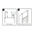 thumbnail image 4 of Mainstays Over-the-Door Rectangular Mirror, Black, 14" x 50", 4 of 11