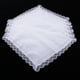 thumbnail image 5 of 5 Piezas de Pañuelos Blancos para Mujer, Pañuelos , Pañuelos de Encaje, Salvador Dali Pañuelo de encaje de algodón blanco, 5 of 9