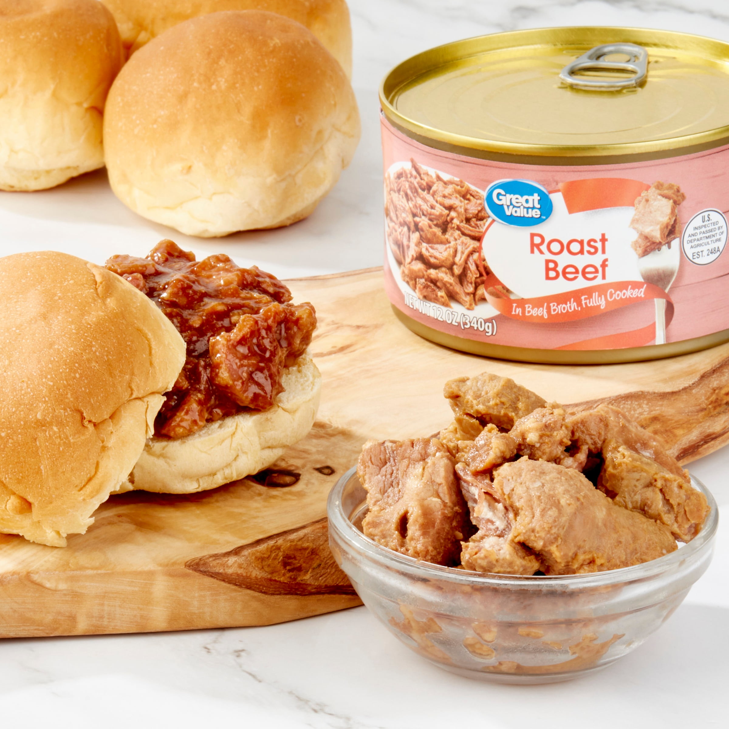 Great Value - 12oz Can Roast Beef in Broth