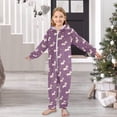 thumbnail image 6 of Soft Big Kids Onesie Pajamas Cozy Loose-Fit Jumpsuits for kids with Pockets for Christmas Lounge & Play Cartoon Unicorns and Stars, 6 of 8