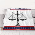 thumbnail image 1 of Manta de 80 x 60 pulgadas con la frase "Justice I Heat Love Lawyer", regalo para mujeres y niñas, lindas mantas de forro polar para Halloween, mantas y mantas para Halloween, 1 of 8