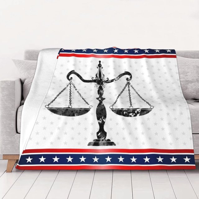 Manta de 80 x 60 pulgadas con la frase "Justice I Heat Love Lawyer", regalo para mujeres y niñas, lindas mantas de forro polar para Halloween, mantas y mantas para Halloween