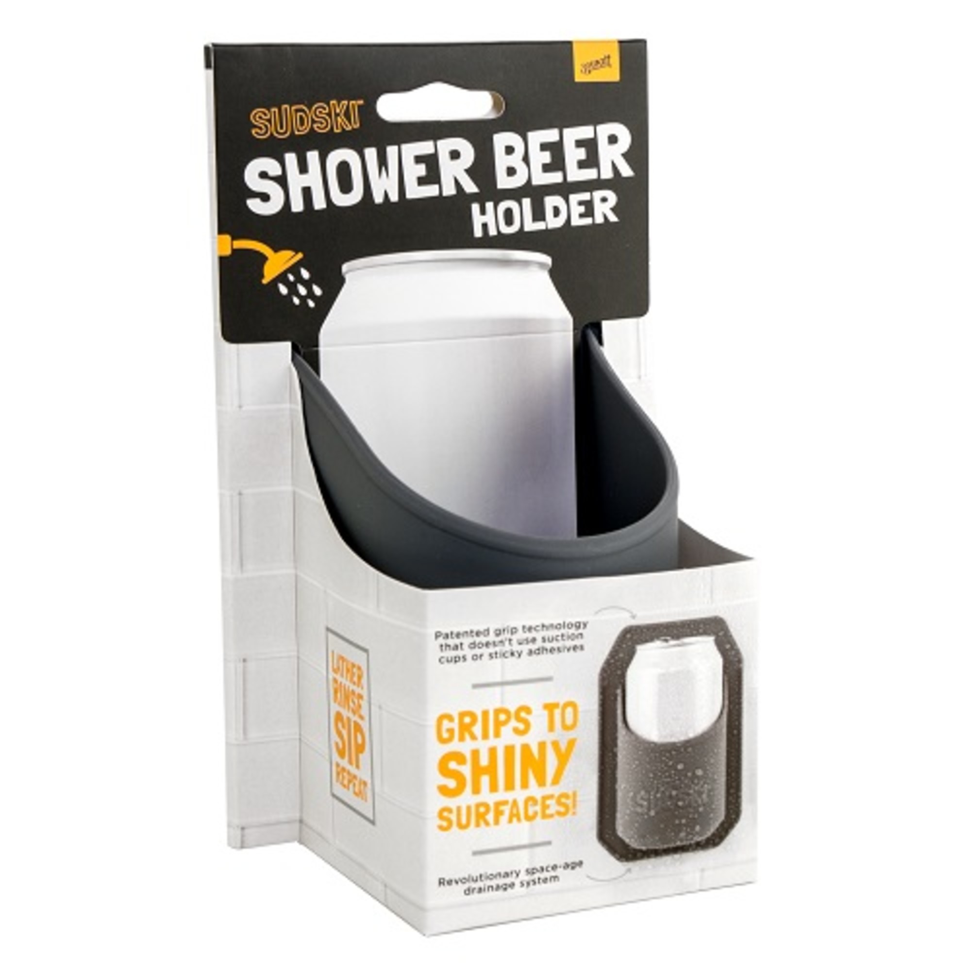 Sudski  30 watts Beer Can Holder Shower Caddy Silicone, Grey - image 3 of 3