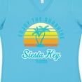 thumbnail image 4 of Inktastic Summer Enjoy the Sunshine Siesta Key Florida in Blue Women's V-Neck T-Shirt, 4 of 5