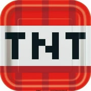 Minecraft Square 7" Dessert Plates, 8ct