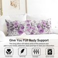 thumbnail image 3 of Floral Body Pillow Cover – Soft & Breathable, Hidden Zipper, 20"x54", Vintage Wildflower & Botanical Print with Butterflies & Bees – Gift for Side Sleepers, Pregnancy, Farmhouse Decor, 3 of 7