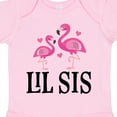 thumbnail image 4 of Inktastic Little Sister Girls Lil Sis Flamingo Girls Baby Bodysuit, 4 of 5