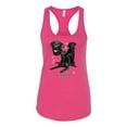 thumbnail image 2 of Wild Bobby, If It's Not a Black Lab It's Just a Dog Gift | Womens Dog Lover Jersey Racerback Tank Top, Raspberry, Medium, 2 of 3