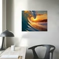 thumbnail image 3 of GOSMITH  Ocean Wave Picture Wall Art: Tropical Seascape Sunset Canvas Prints for Office, 3 of 4