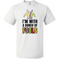 thumbnail image 3 of Inktastic Im with a Bunch of Fools with Jester Hat April Fools Day T-Shirt, 3 of 5