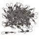 thumbnail image 4 of pieza de 100 Barriles Giratorios con Conector a de Seguridad Anillos de Metal Pin de Pesca, 4 of 7