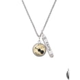 thumbnail image 2 of Delight Jewelry Silvertone Domed Music - Violin Silvertone Believe Faith Prayer Hope Bar Charm Necklace, 23", 2 of 4