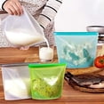 thumbnail image 2 of Reusable Silicone Food Bags For Preservation, Airtight Seal,4 Pack, 2 of 4