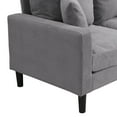 thumbnail image 6 of Jopath 57 Inch High Resilience Loveseat Sofa With Wooden Frame, Two-Seater Comfortable Sofa For Small Spaces, Modern Upholstered Design For Apartments And Living Rooms Dark Gray, 6 of 10