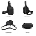 thumbnail image 3 of Mini Bolso Cruzado Impermeable y Ligero para Hombre Ideal para Viajes y Uso Diario, 3 of 7