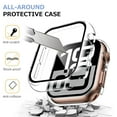thumbnail image 6 of AYAMAYA Case for Apple Watch Series 11 10 42mm, Full Protection Hard PC Case + Tempered Glass Compatible with iWatch Series 10/11 42mm, Clear, 6 of 8