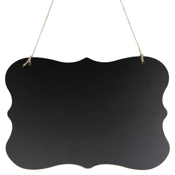 Bearachild Mini adornos de pizarra de 5 piezas, colgante de pizarra hecho a mano, tablero de mensajes de peso ligero, decoración del hogar, manualidades Muebles de oficina en casa Bearachild HA011658-00