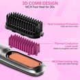 thumbnail image 4 of Hair Straightener Brush for Women, 2-in-1 Hot Comb & Straightening Brush, 9 Adjustable Temp Up to 450℉ for Frizz-Free, Smooth Hair, Dual Voltage for Travel (Grey), 4 of 7