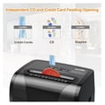 thumbnail image 3 of Paper Shredder, 18-Sheet Cross Cut, P-4 Security, Auto Jam Proof, Home & Office - Shred Paper, Credit Cards, CDs with 5.28 Gallon Bin, 3 of 9