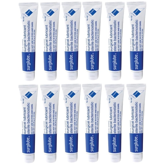 Genuine Surgilube Lubricant: 4.25 oz - Box of 12 Flip Top Cap